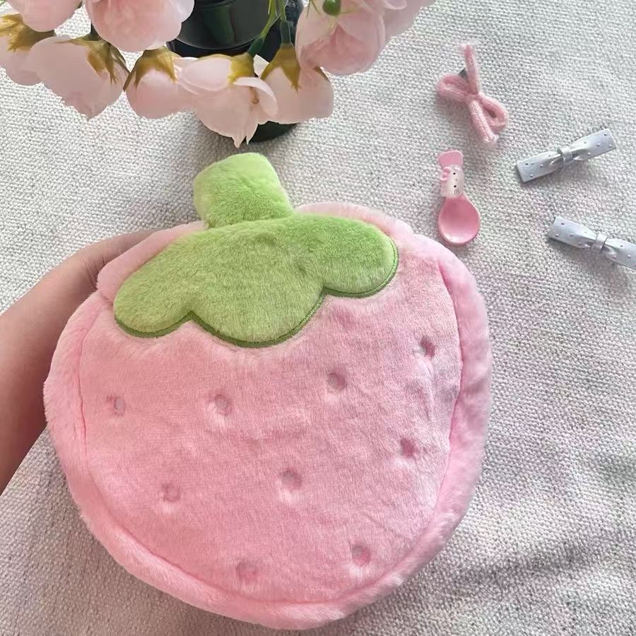 cute strawberry cosmetic bag
