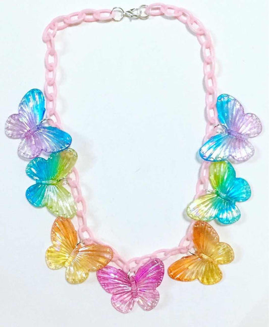 Harajuku Y2K Butterfly Acrylic Necklace