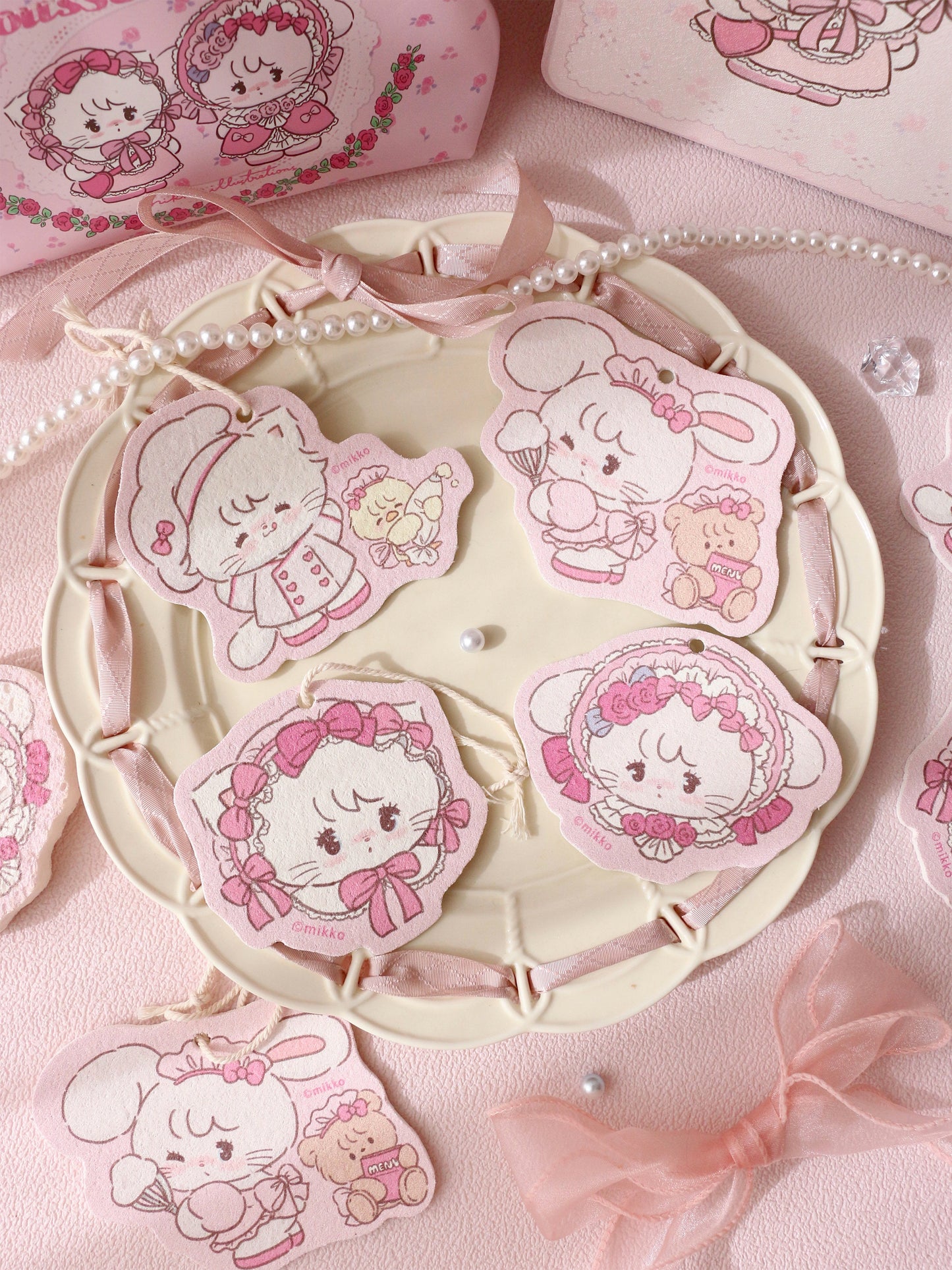 kawaii compressed wood pulp cotton