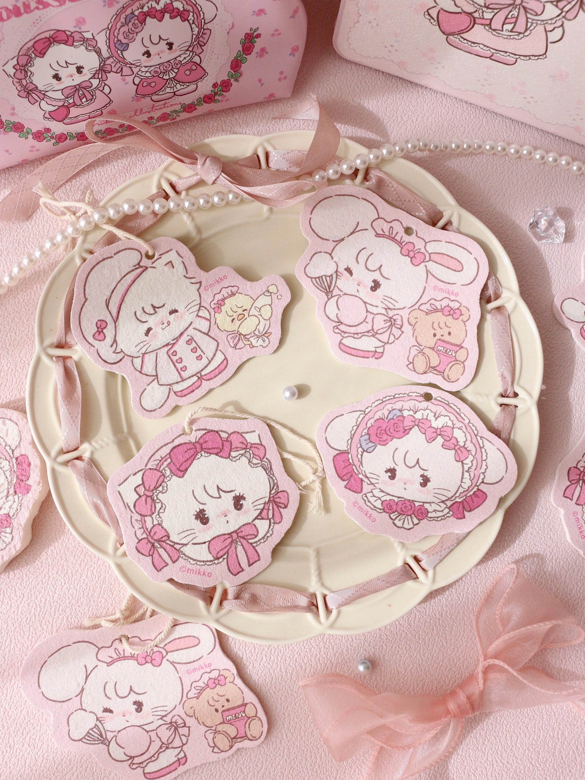 kawaii compressed wood pulp cotton