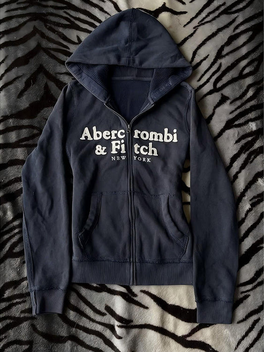 navy hooded jacket