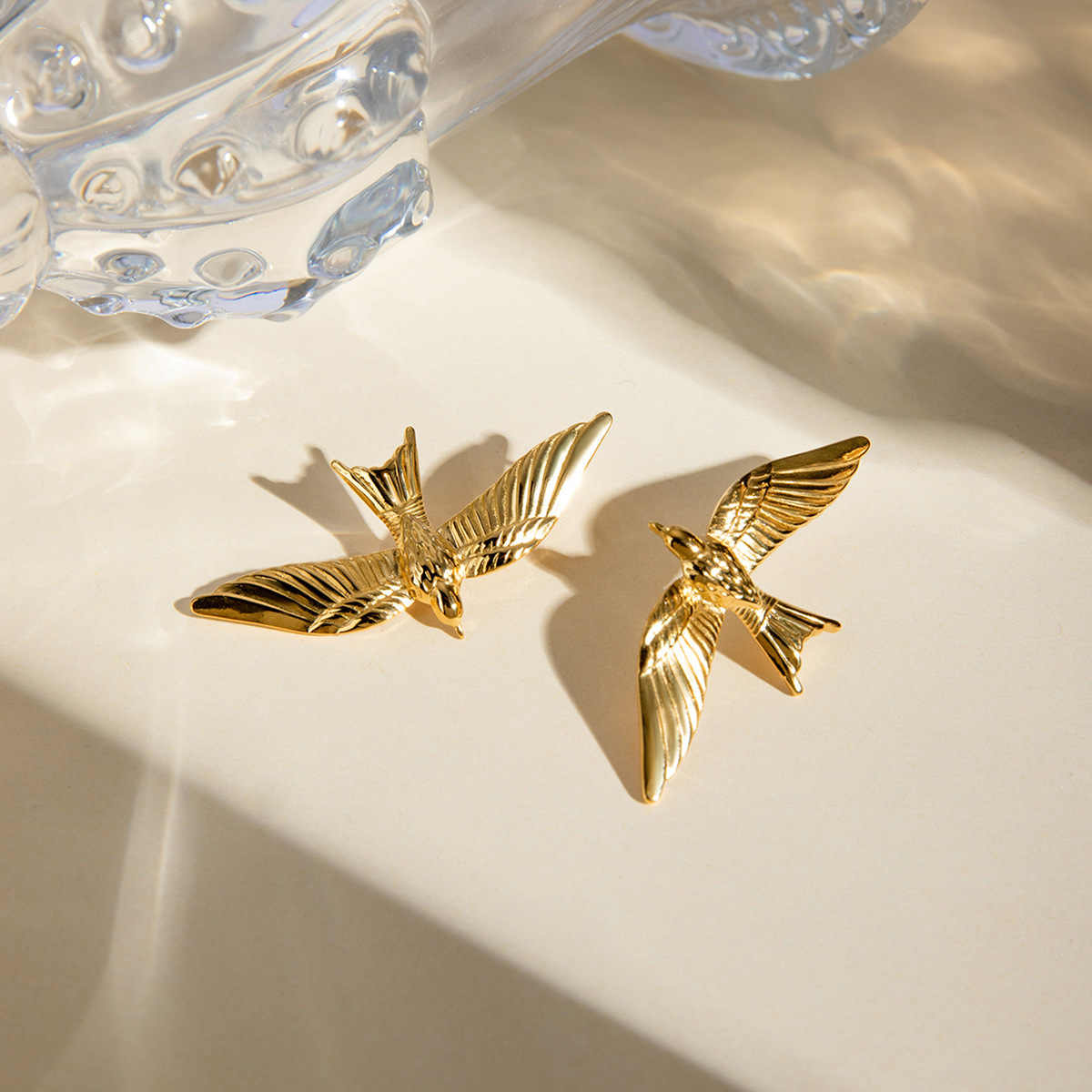 18k Gold Retro Earrings