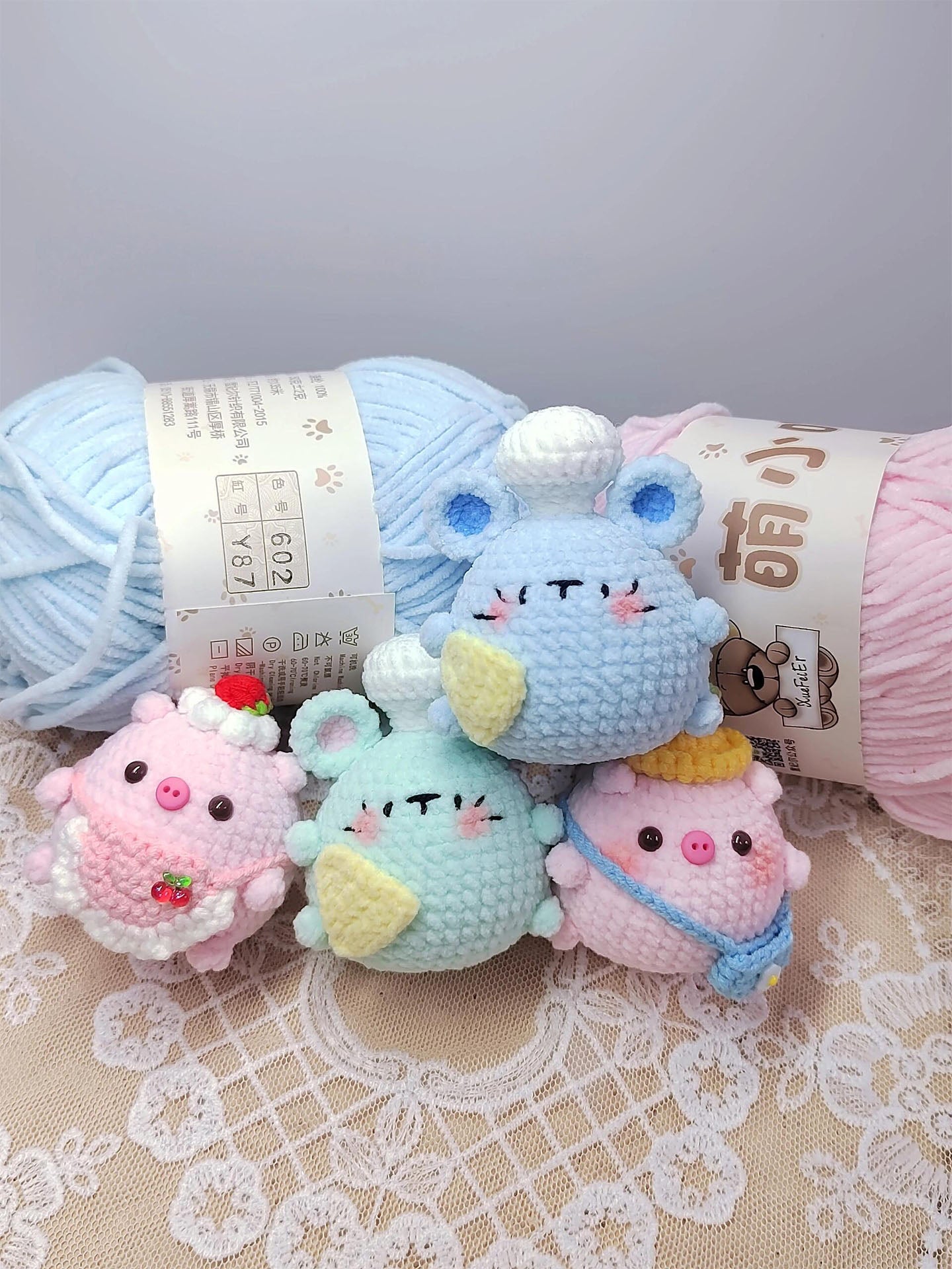 DIY wool Chubby series of cute dolls