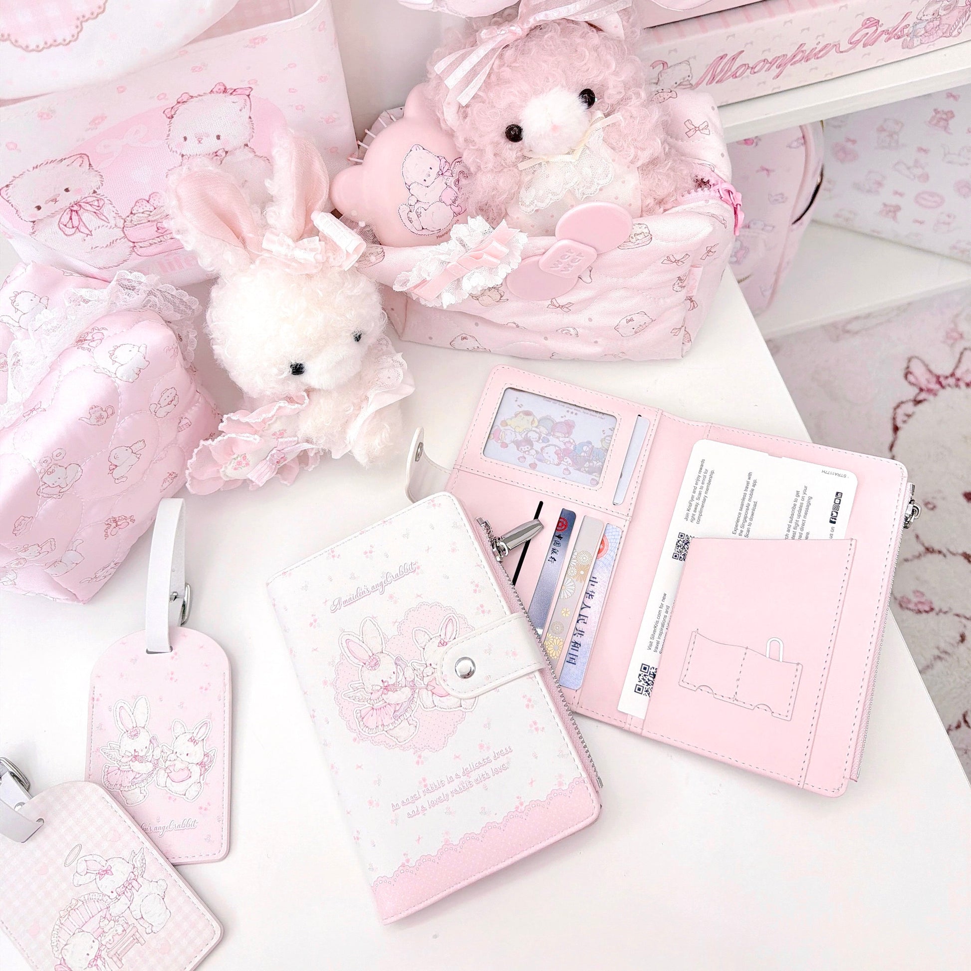 kawaii passport card holder