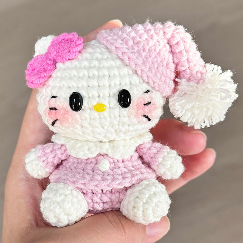 Homemade diy kt wool doll