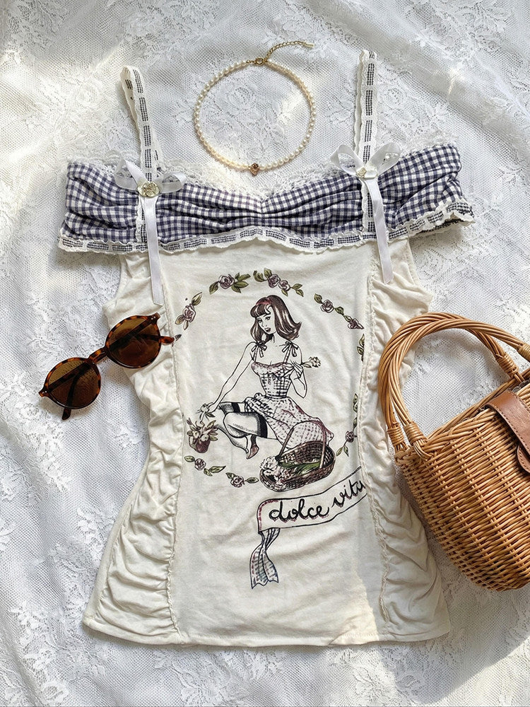 vintage mermaid print shirt