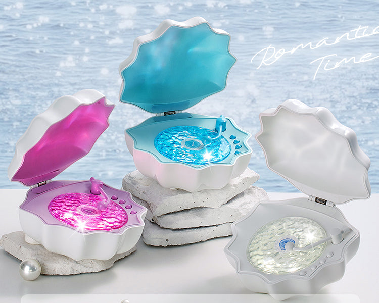 Water ripple shell projection bluetooth audio speaker