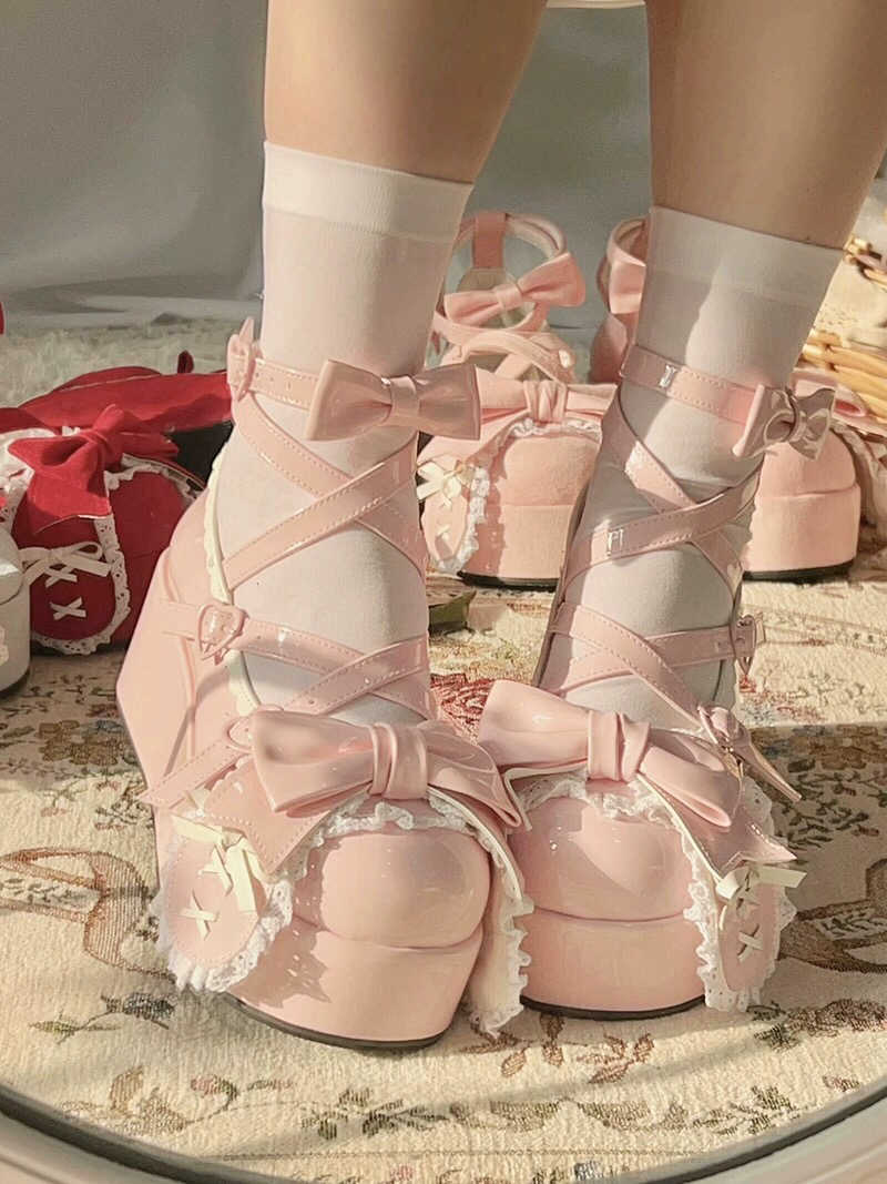 Bow Lolita Coquette Shoes