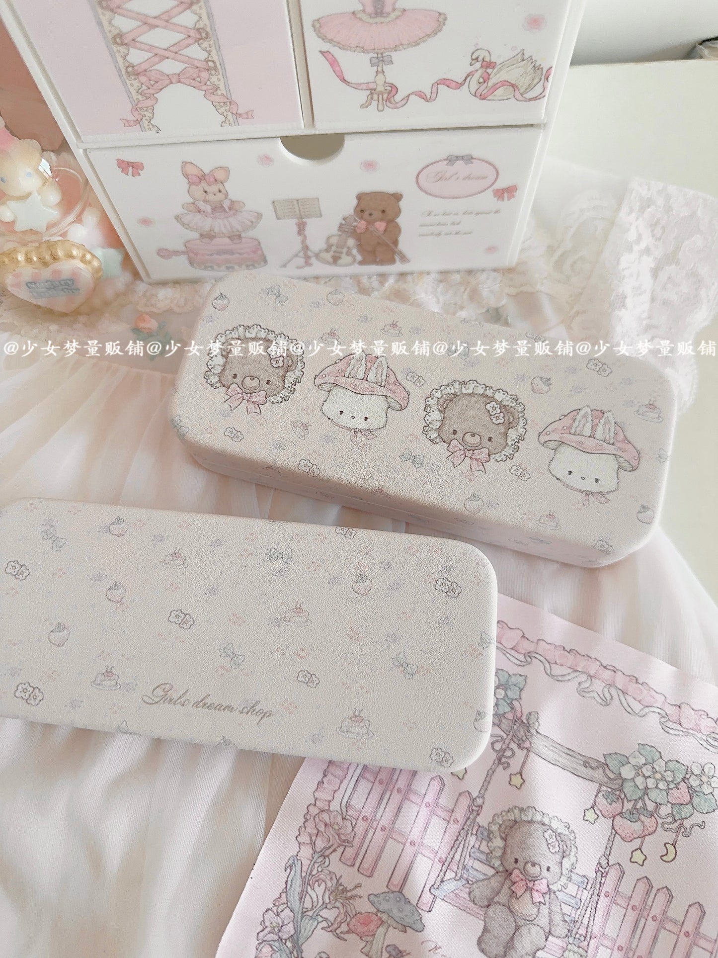 Girl's Dream Tea Party Glasses Case