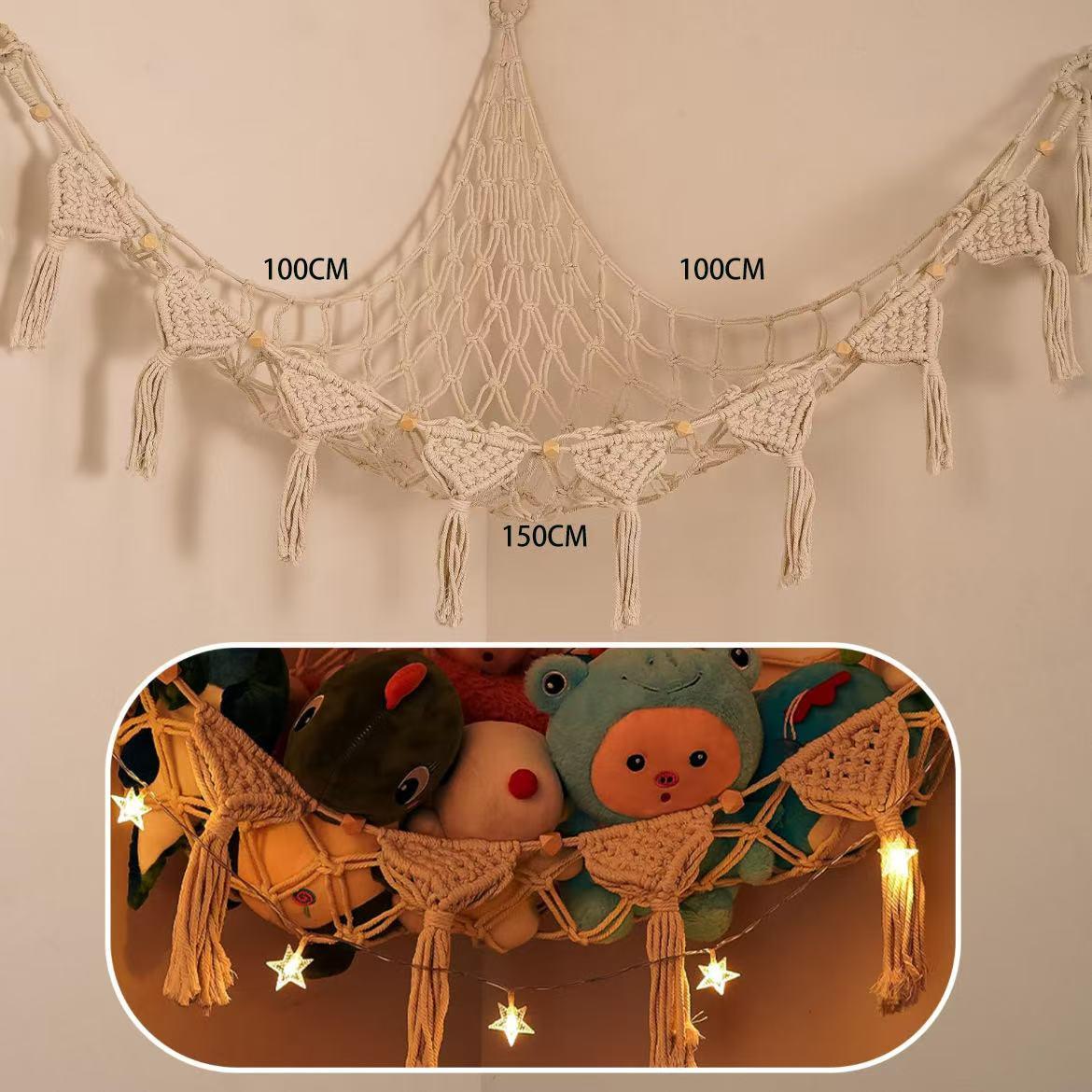 Doll triangle storage net bag