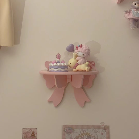 bow shape wall decoration shelves