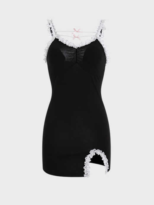 Dark Coquette Lace Pajamas