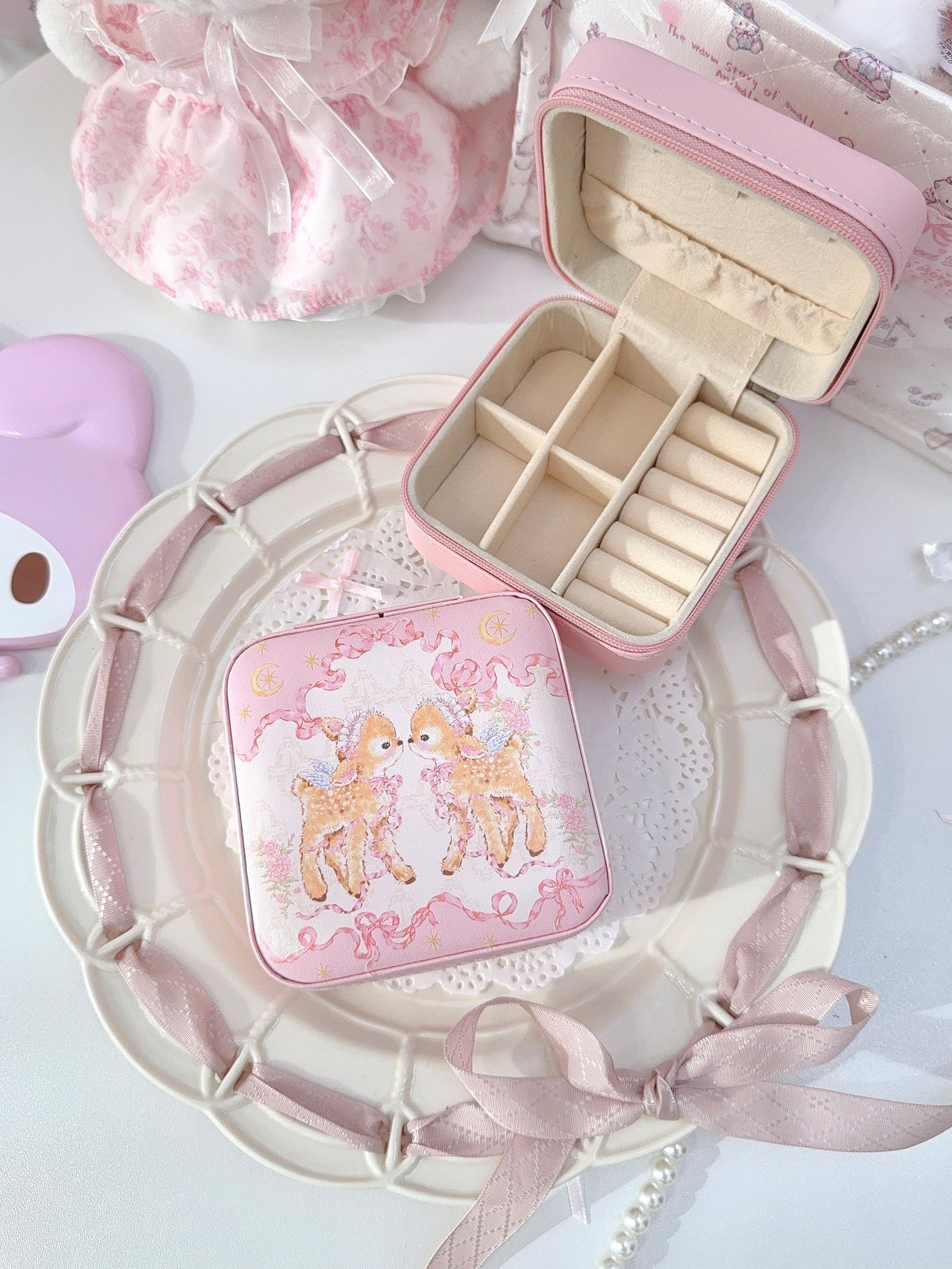 kawaii deer decoration storage box