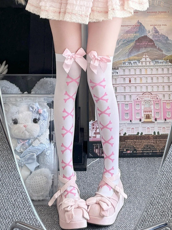 bow coquette socks