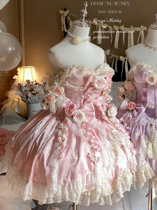 roses princess lace dress