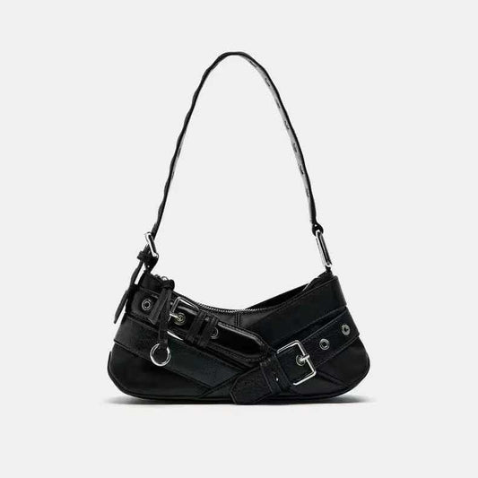 Grunge Motorcycle Baguette Bag