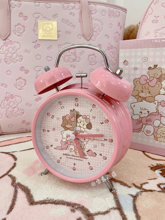 kawaii pink alarm clock