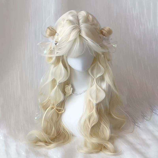 Platinum Long Curly Wig