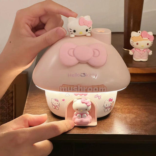 cute kitty mushroom humidifier