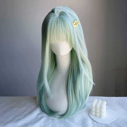 Mint Mambo Milk Green Straight Wig