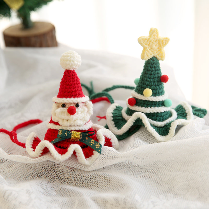 Christmas knitted Santa pets hats
