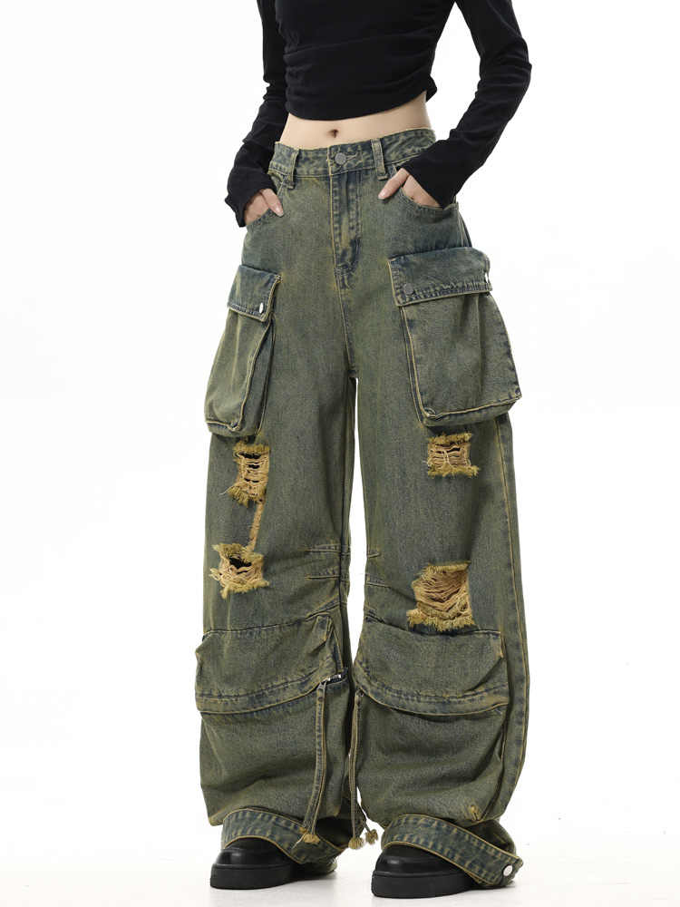 Retro Street Cargo Jeans