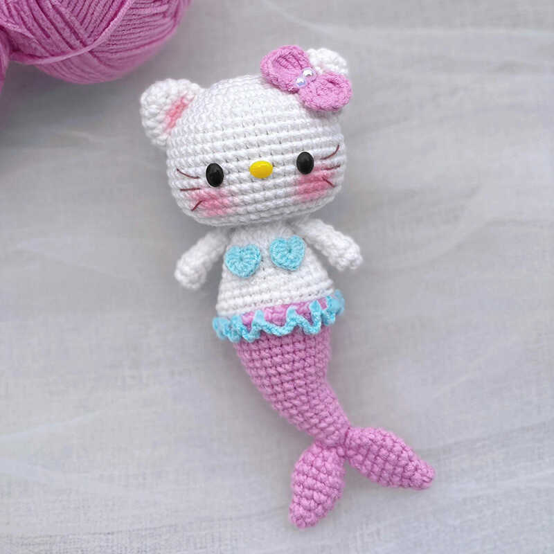 diy Kitty wool material bag