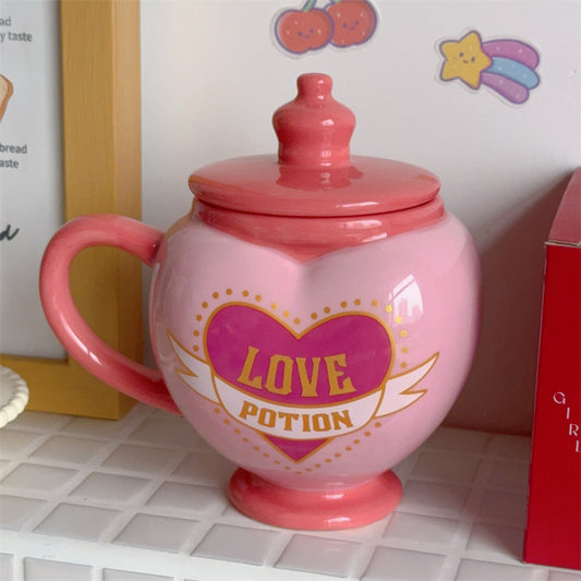 Cute Love Mug Girl’s Heart Cup