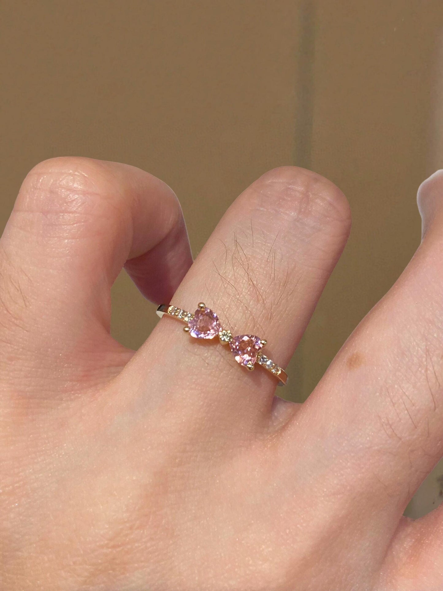 princess pink diamond kawaii ring