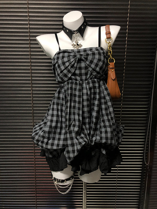 plaid vintage grunge dress