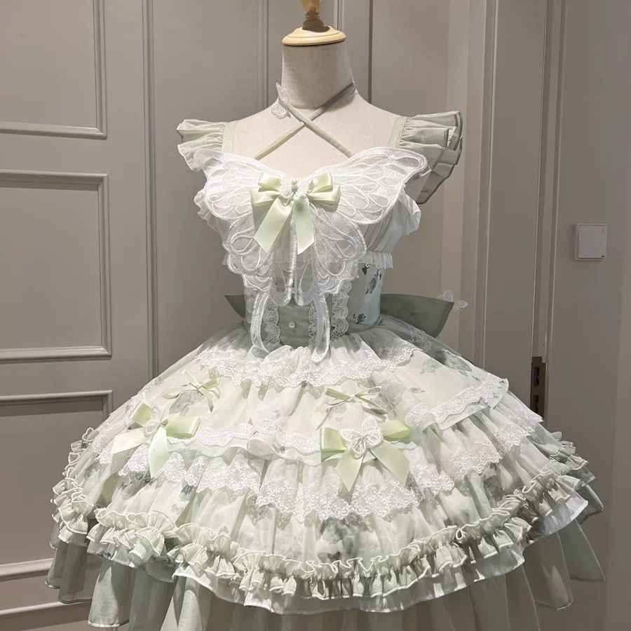 Green Butterfly Fairy Lolita Dress