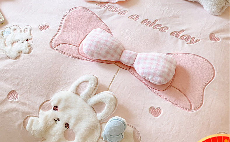 Cute girly bed sheet set of four