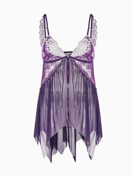 Purple Lace Pajamas