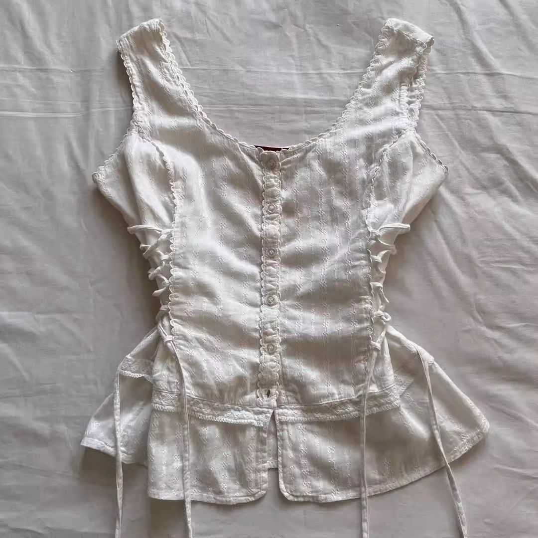 White jacquard sling