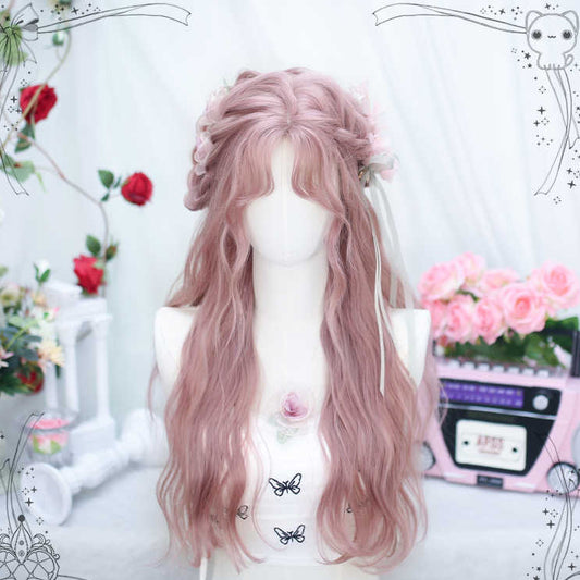 "Spring Sakura" Pink Long Curly Wig