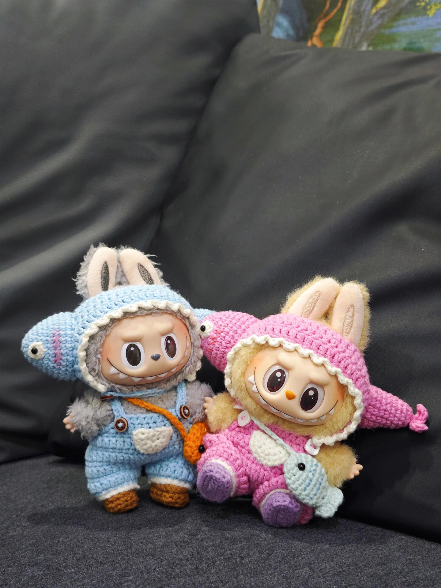 Hand-knitted diy baby doll clothes