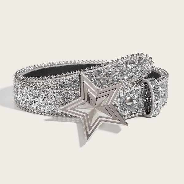 Y2K Star Pin Buckle Belt