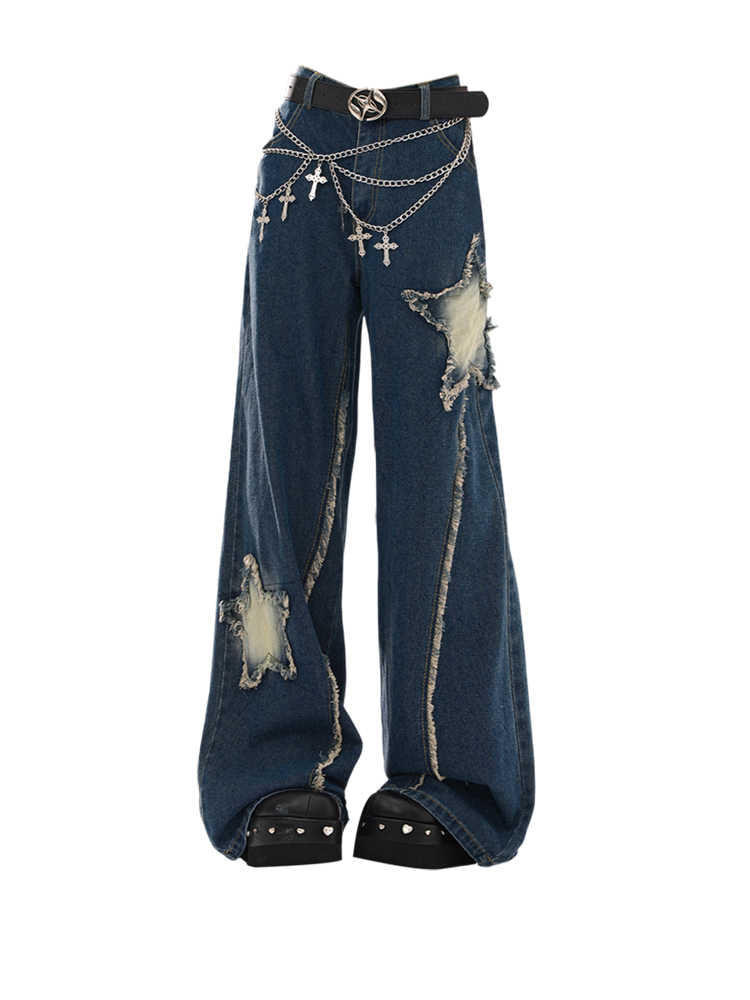 YK Street Star Patch Jeans