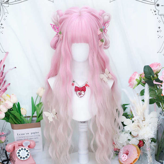 Peach Sweet Wine Lolita Long Wig