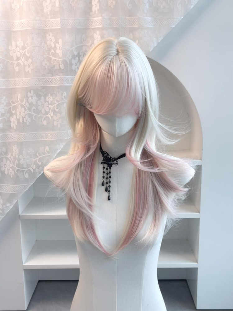 Pink Mullet Head Wig