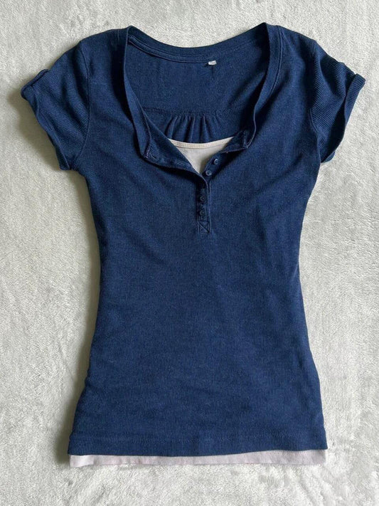vintage blue shirt