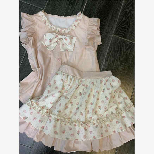 Strawberry Cake Floral Suit