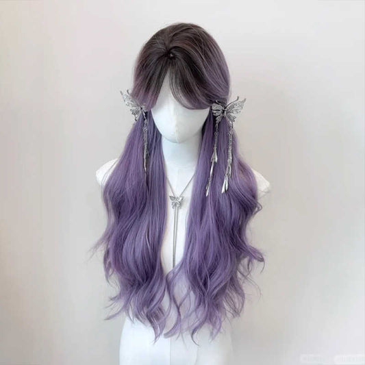 Paris Gradient Purple Curly Wig