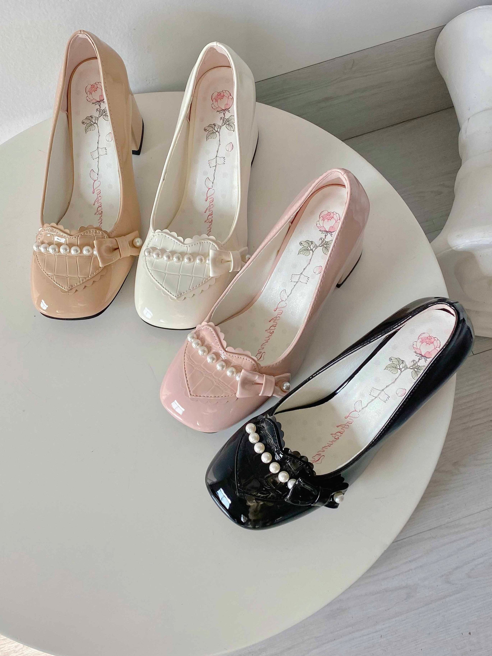 Dream Lolita Pearl Mary Jane High Heels