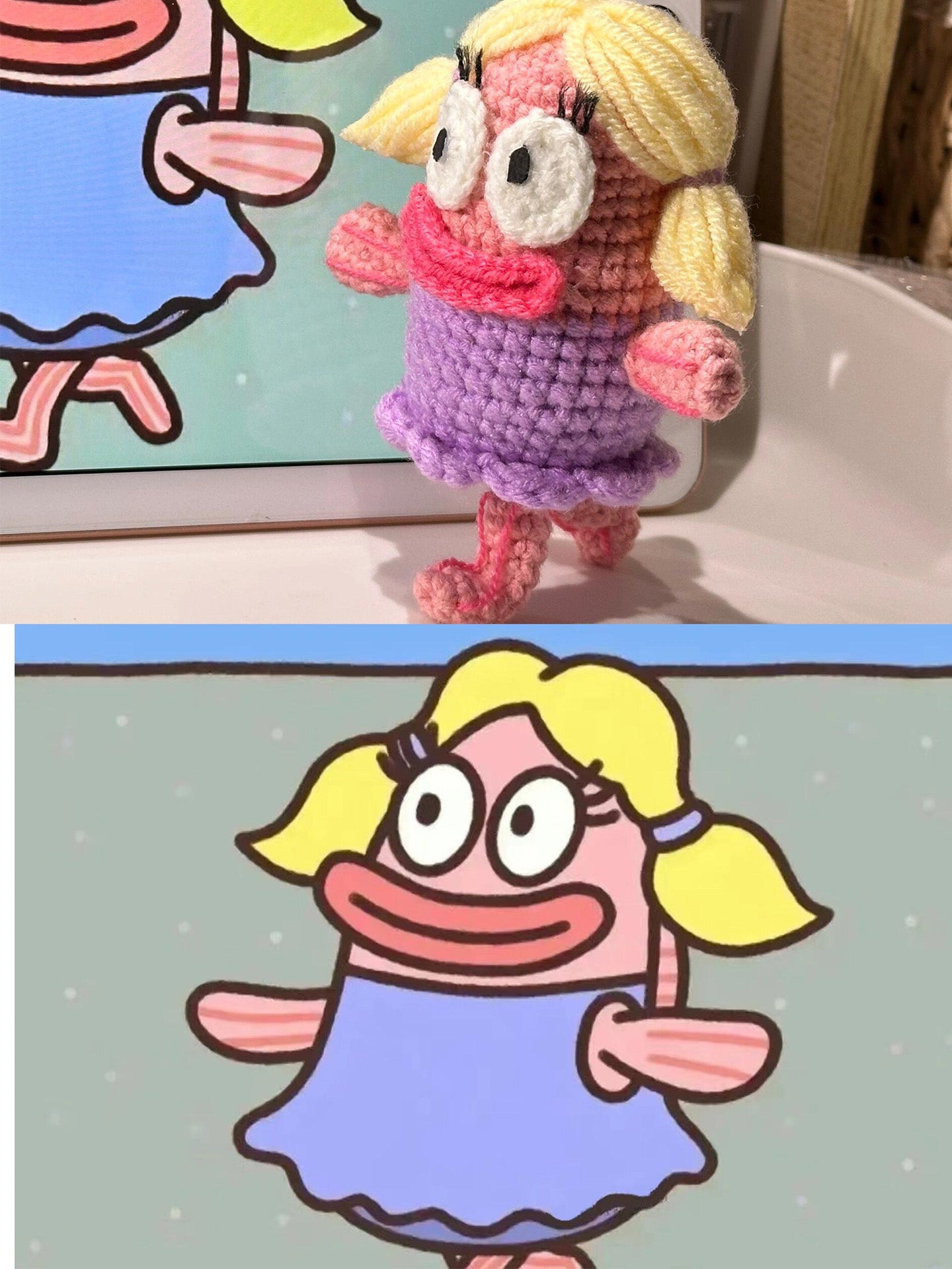 diy crochet fish girl doll kit