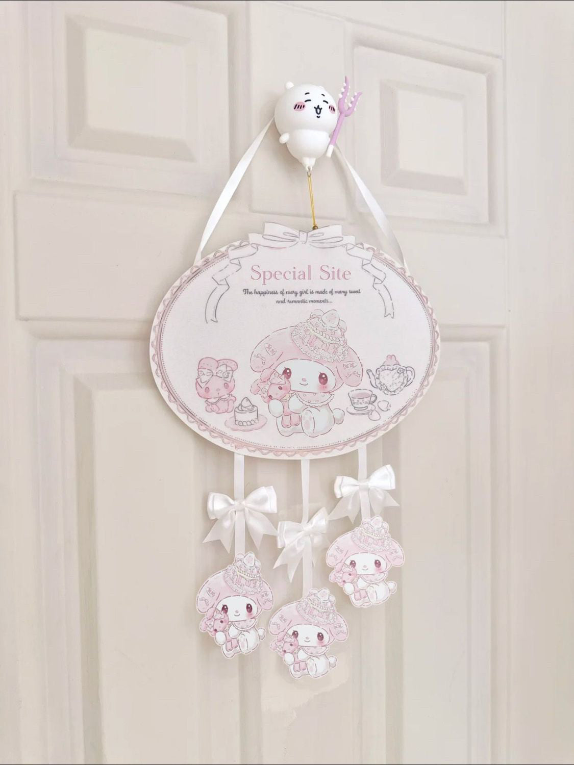 Cute girly heart door sign decoration