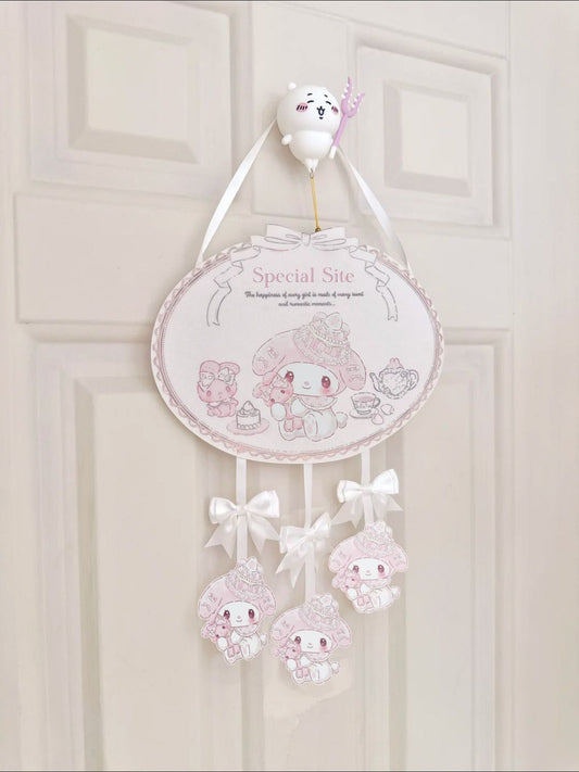 Cute girly heart door sign decoration