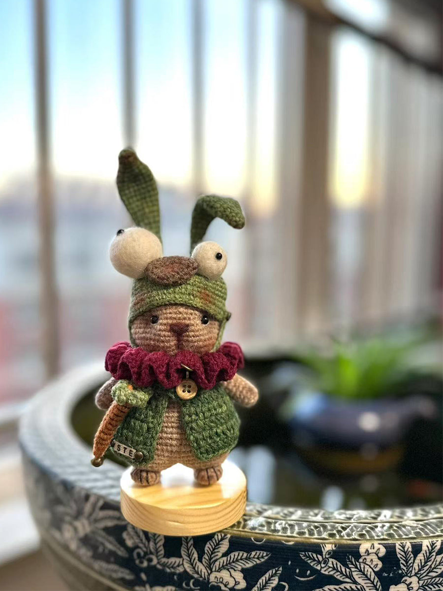 diy crochet material retro Rabbit Doll
