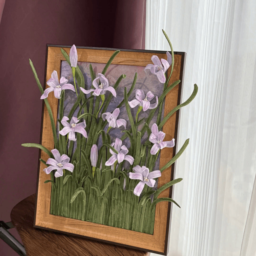 handmade Twist stick flower photo frame