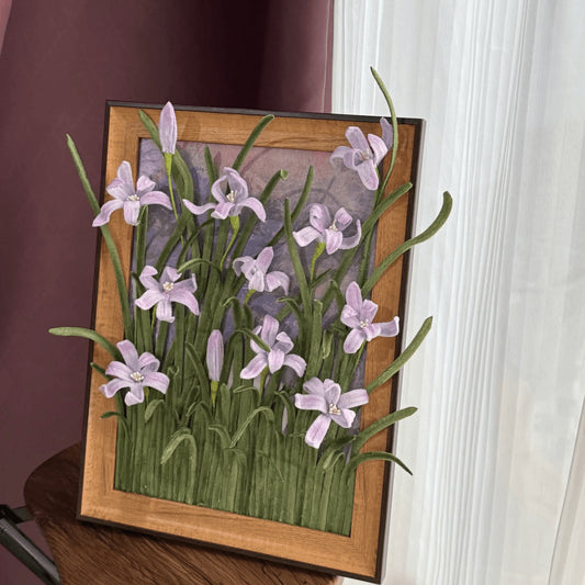 handmade Twist stick flower photo frame